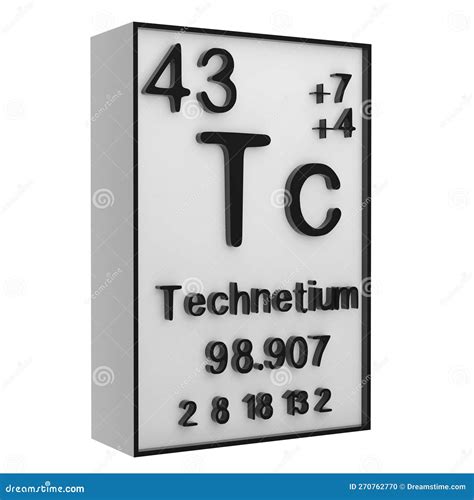 Il Fosforo Al Tecnezio Sulla Tavola Periodica Degli Elementi Nella