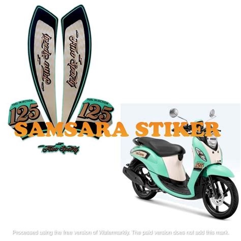 Jual STIKER STRIPING LIS BODY MOTOR YAMAHA FINO SPORTY 125 FI 2021