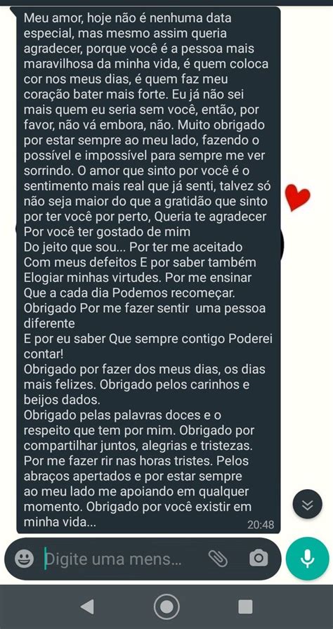Texto A Namorada - Para Namorada Texto - De Namorada