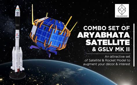 SquareDrop Combo Set of Aryabhata Satellite & GSLV MK II - Space ...