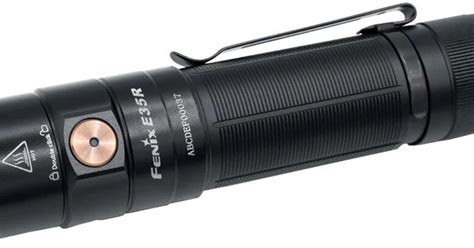 Fenix Flashlight E R Rechargeable Edc Flashlight Black E R