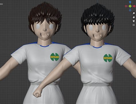 STL File CAPTAIN TSUBASA OLIVE AND TOM Misaki Taro Ben Becker 3D