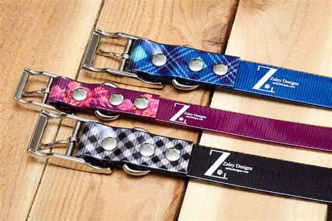 Plaid Waterproof Dog Collar Dirtproof Stinkproof: Blue and | Etsy