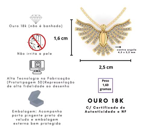 Pingente De Ouro 18k Divino Espírito Santo Design 3d à venda em Belo