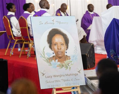 Photos Uhuru Attends Lucy Muhinga S Memorial Service In Kipipiri