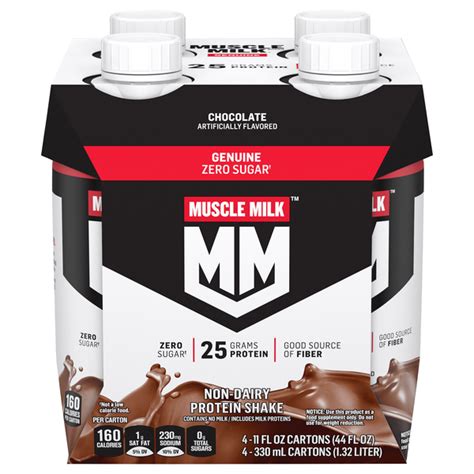 Save On Muscle Milk Non Dairy Protein Shake Chocolate Rbst Free 4 Pk