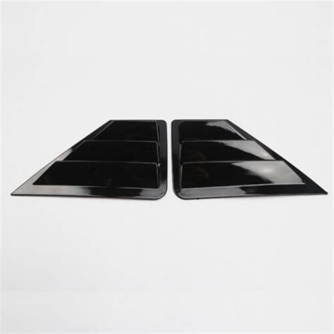 Glossy Black Rear Window Louvers Shutters Cover Trim For Toyota C Hr