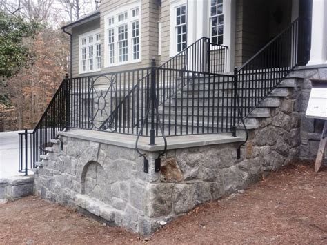 Custom Made Exterior Steel Handrail By Mill Forge Custommade