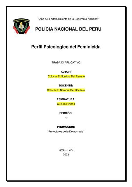 Psicología del Feminicida Renzo Cuzco uDocz