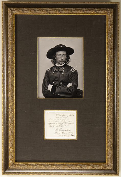 Major General George Armstrong Custer Manuscript Endorsment Signed 09 11 1863 Historyforsale