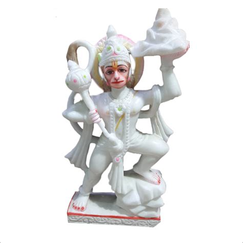 Easy To Clean White Marble Lord Hanuman Statue At Best Price In Jaipur