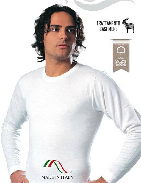 Leable Maglia Uomo A Manica Lunga In Cotone Felpato Leable Tg