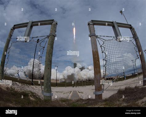 The Spacex Falcon 9 Rocket With The Dragon Spacecraft Onboard