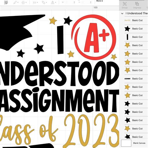 I Understood The Assignment Svg Class Of 2023 Svg Graduation Etsy