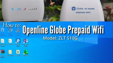 How To Openline Globe Prepaid Wi Fi Model Zlt S G Youtube