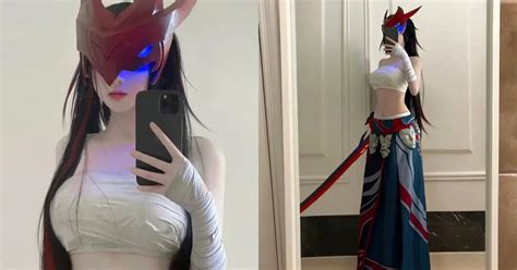 Cosplay thành Yone hot girl giấu mặt khiến anh em fan LMHT phát cuồng Cosplay Việt Giải Trí