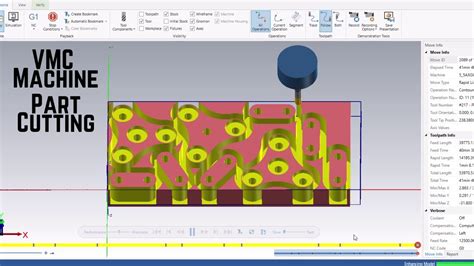 Vmc Machining Mastercam Part Toolpath Generation For Part Youtube