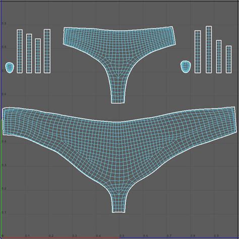 Sea Green Bikini Swimsuit Colors D Model By Zvanka