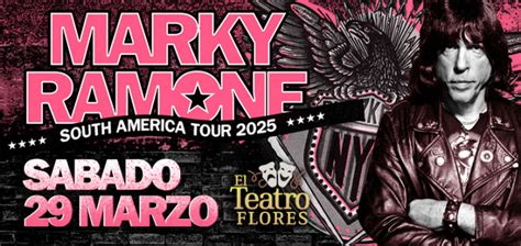 Passline MARKY RAMONE South American Tour 2025 29 De Marzo De 2025