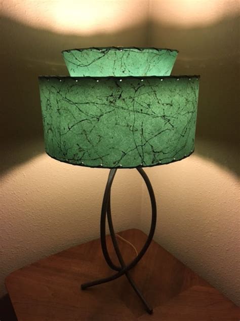 Mid Century Vintage Style Tapered 2 Tier Fiberglass Lamp Shade Etsy