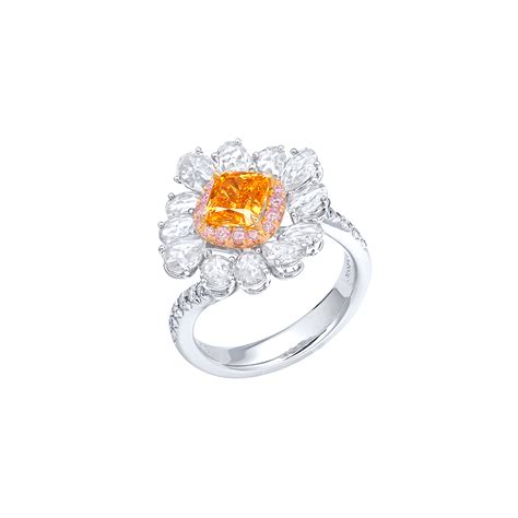 Gia Fancy Vivid Yellow Orange Colored Diamond And