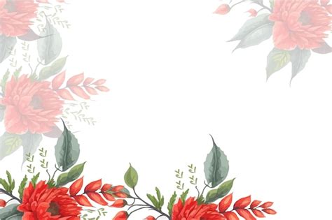 Premium Vector | Lovely spring watercolor floral