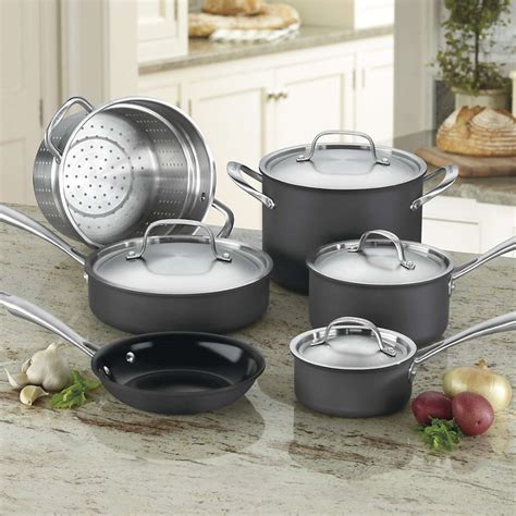 Cuisinart Greengourmet Non Stick Hard Anodized 10 Piece Cookware Set