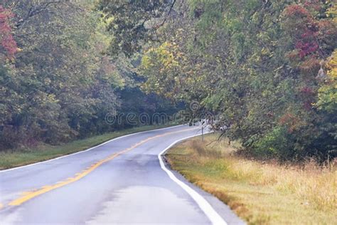 Fall Foliage on the Back Roads of Northwest Arkansas Stock Photo ...