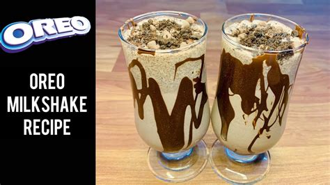 Oreo Milkshake Without Ice Cream How To Make Oreo Milkshake Oreo