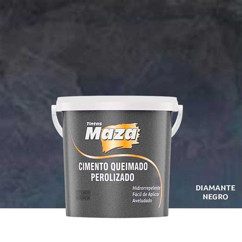 Efeito Cimento Queimado Perolizado Aveludado Maza 3kg Diamante Negro