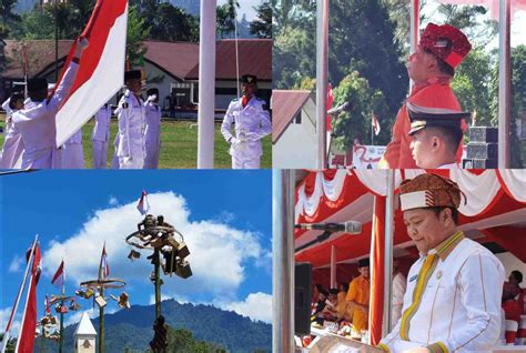 Upacara Hut Ri Ke 78 Di Kabupaten Tana Toraja Berlangsung Khidmat