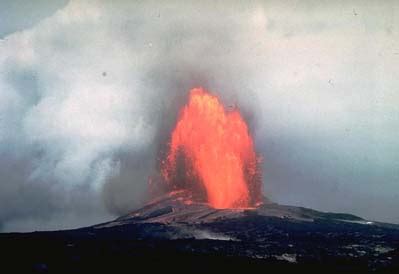 Cinder Cone Volcanoes Erupting