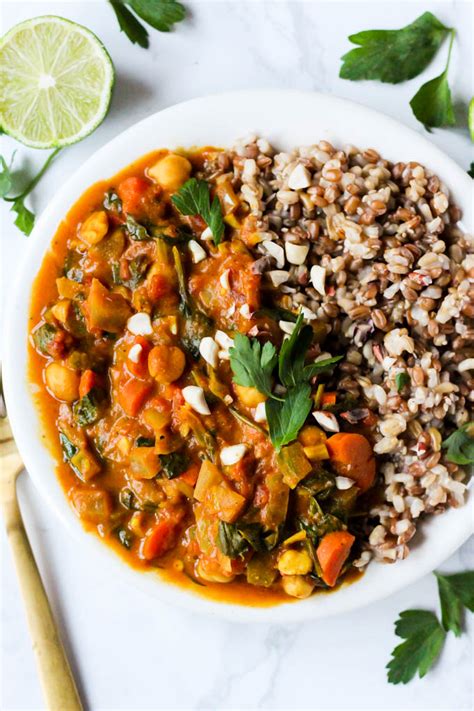 Slow Cooker Chickpea Peanut Stew Vegan Gluten Free Emilie Eats