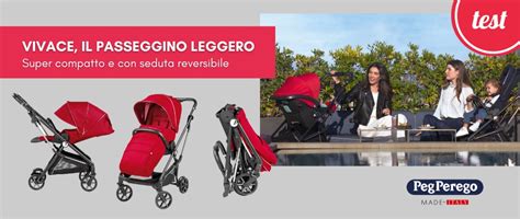 Passeggino Vivace Collezione Red Shine Peg Perego MammacheTest