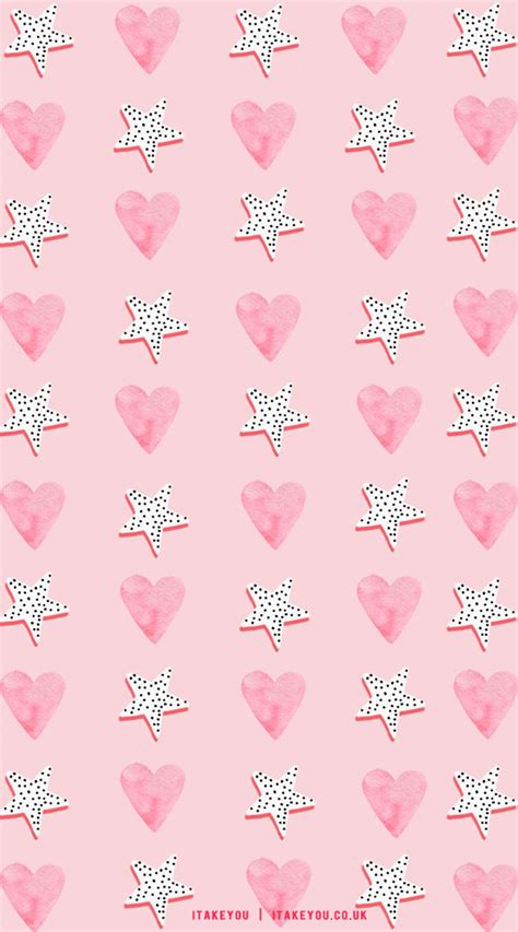 40+ Cute Valentine’s Day Wallpaper Ideas : Cotton Heart & Star I Take You | Wedding Readings ...