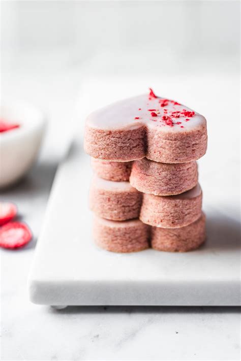 Strawberry Shortbread Cookies The Floured Table