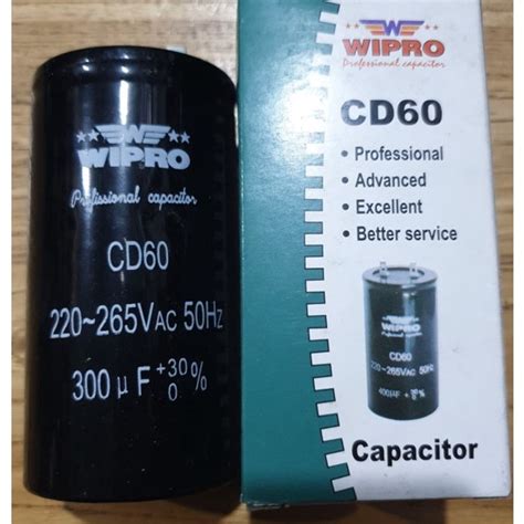 Jual Capasitor 300 Uf WIPRO Kapasitor Dinamo Starting Capacitor 300uf