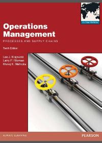 EBook PDF Operations Management Processes And Supply Chains 10th