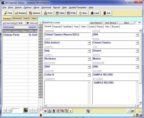 Tour, Wine management solutions