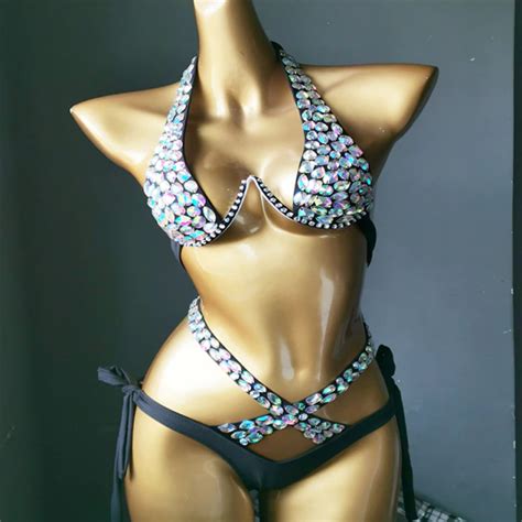 Luxuriöses Diamant Bikini Set Kristall Bikini Set Diamant Etsy