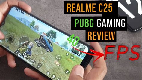 Realme C25 PUBG Gaming Review Battery Drain Test FPS YouTube