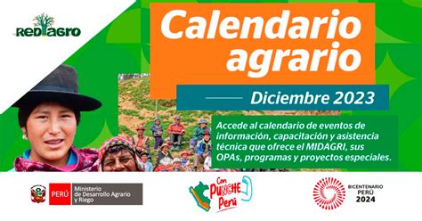 Calendario De Eventos Agrarios De Capacitaci N Y Asistencia T Cnica Del