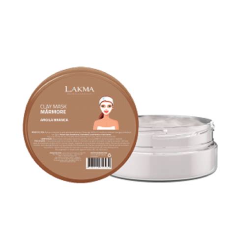 Máscara Facial Clay Mask Mármore Argila Branca pronta clareadora