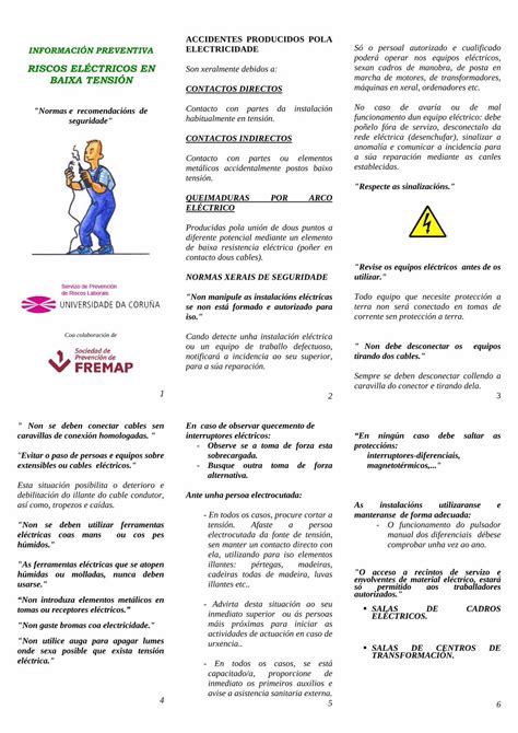 Pdf Riscos El Ctricos En Baixa Tensi N Contactos Informaci N