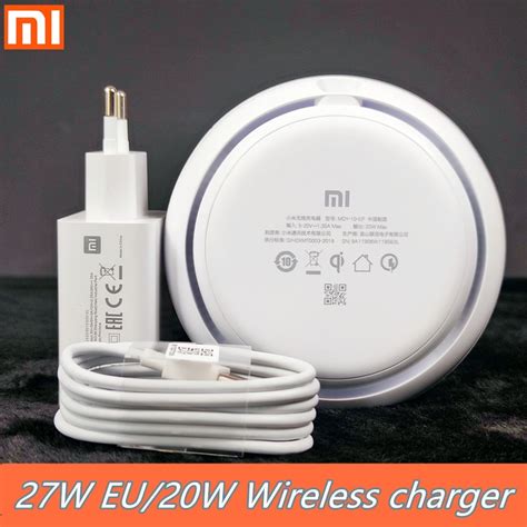 Oryginalna bezprzewodowa ładowarka Xiaomi 20W Turbo Charge 27W ue