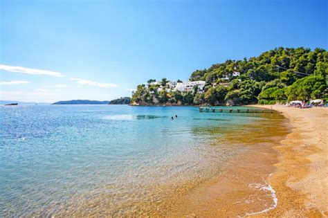 Skiathos Plakes Beach Photos Map Greeka