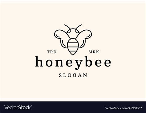 Honey bee Royalty Free Vector Image - VectorStock