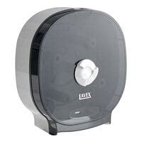 Lavex Black Double Roll Horizontal Toilet Tissue Dispenser