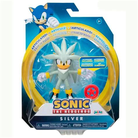 Sonic The Hedgehog Figura Articulada Silver