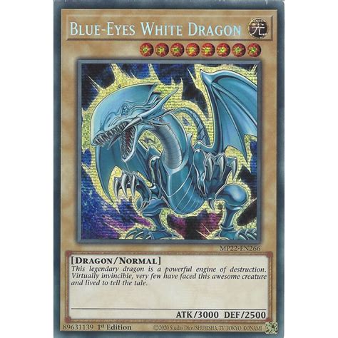 Yu-Gi-Oh! Trading Card Game MP22-EN266 Blue-Eyes White Dragon ...